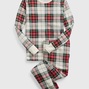 Gap Christmas Pajamas, Red/Green/Cream, Plaid, Size 12